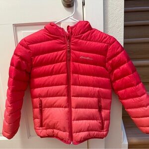 Eddie Bauer, Girls 7/8, Pink Ombré Puffer Jacket
